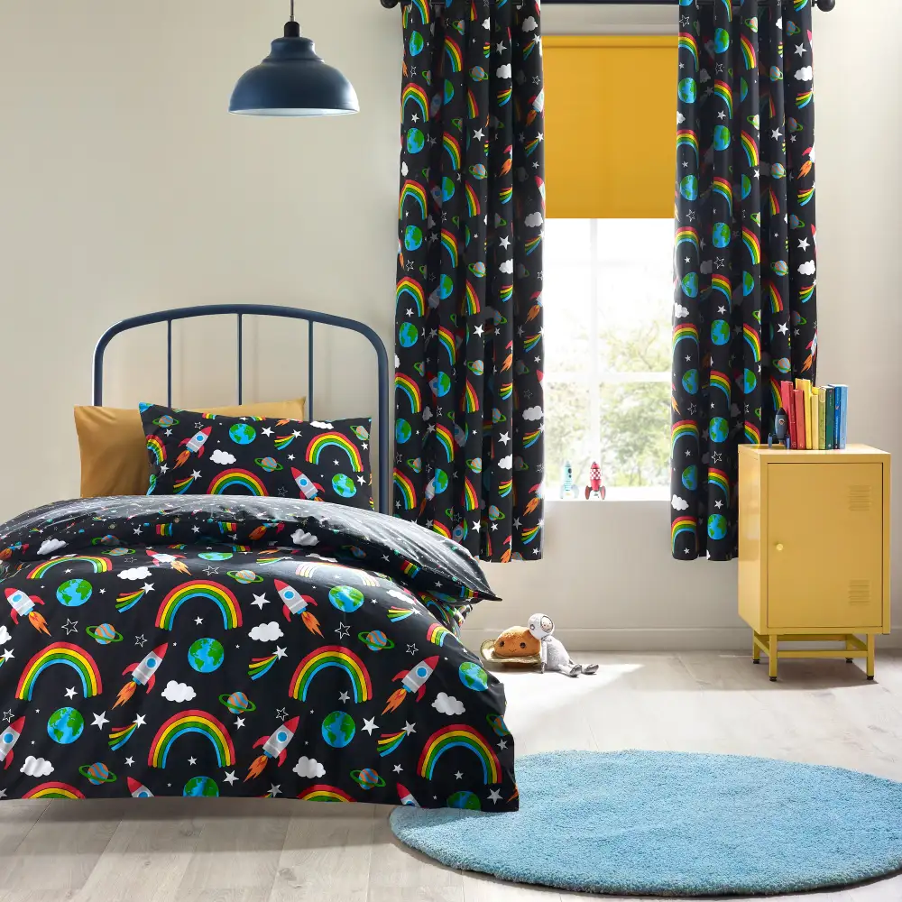 Polished Bedroom Celestial Cotton Duvet Cover Set