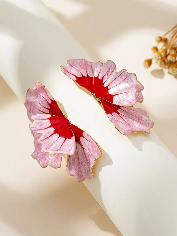 Floral Geometric Alloy Bracelet
