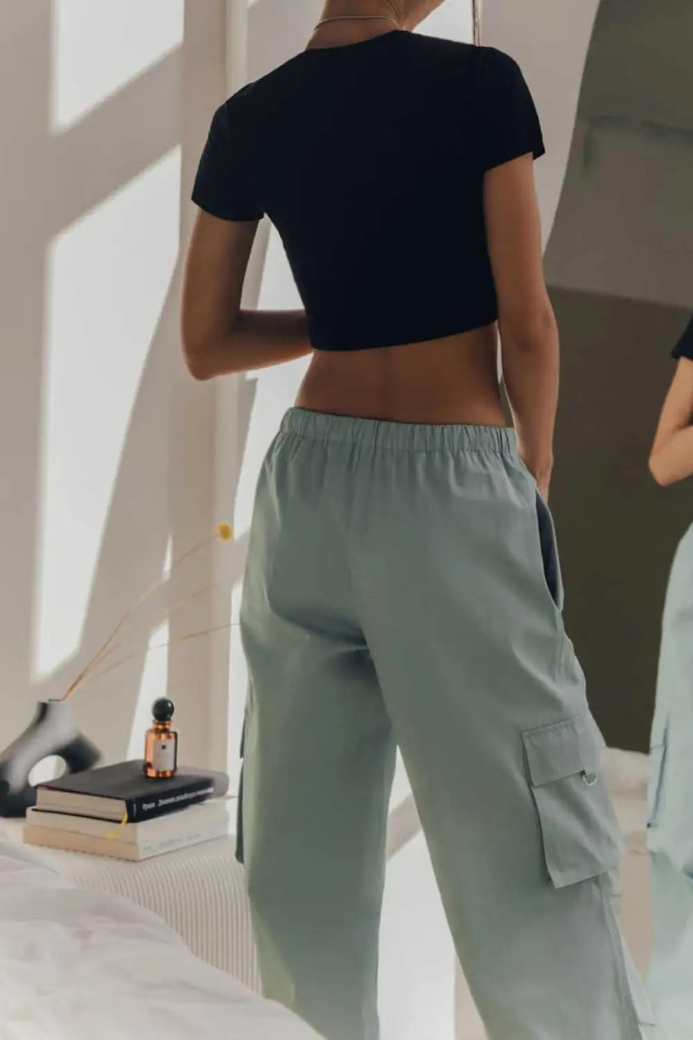Drawstring Utility Pocket Cargo Pants