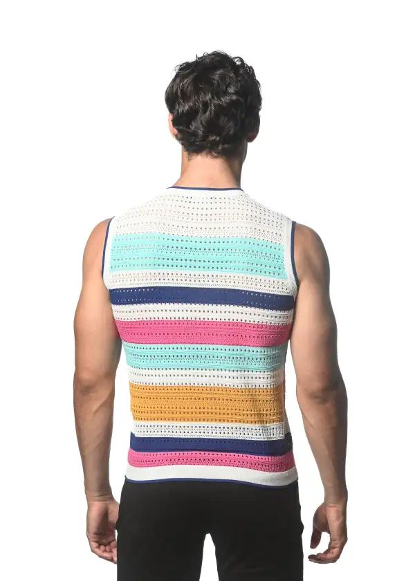 Dye Open Knit Vest