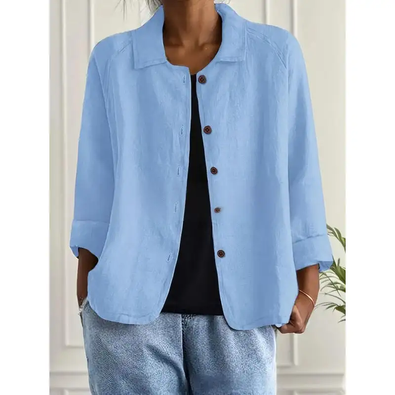 Light Linen Relaxed Blouse