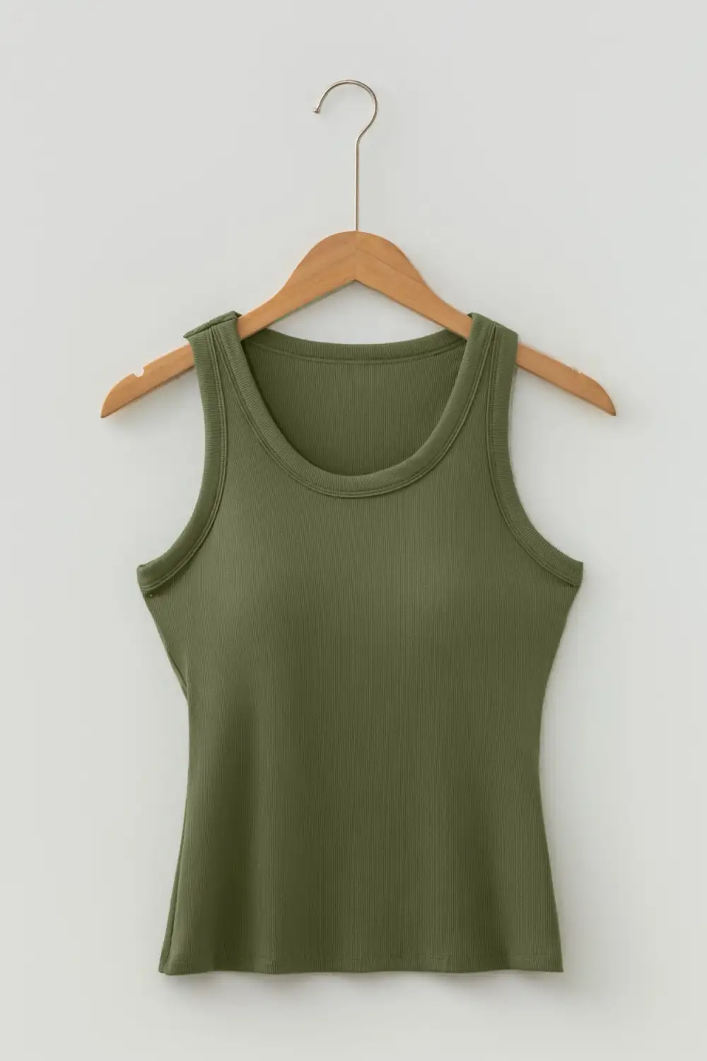 Slim Ribbed Textured Tank Top