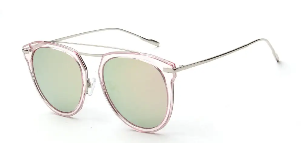 Polarized Round Cat-Eye Sunglasses