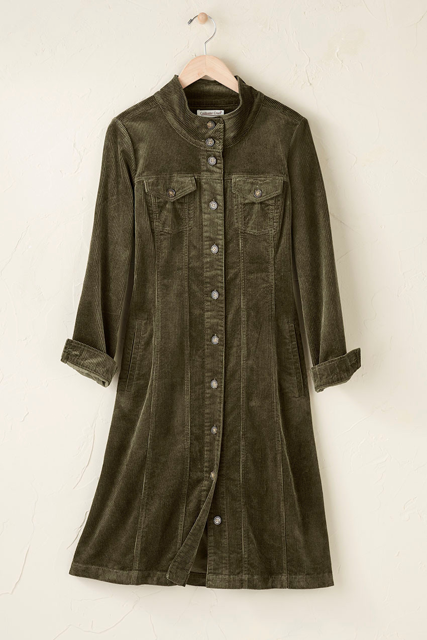 Corduroy Shirtdress