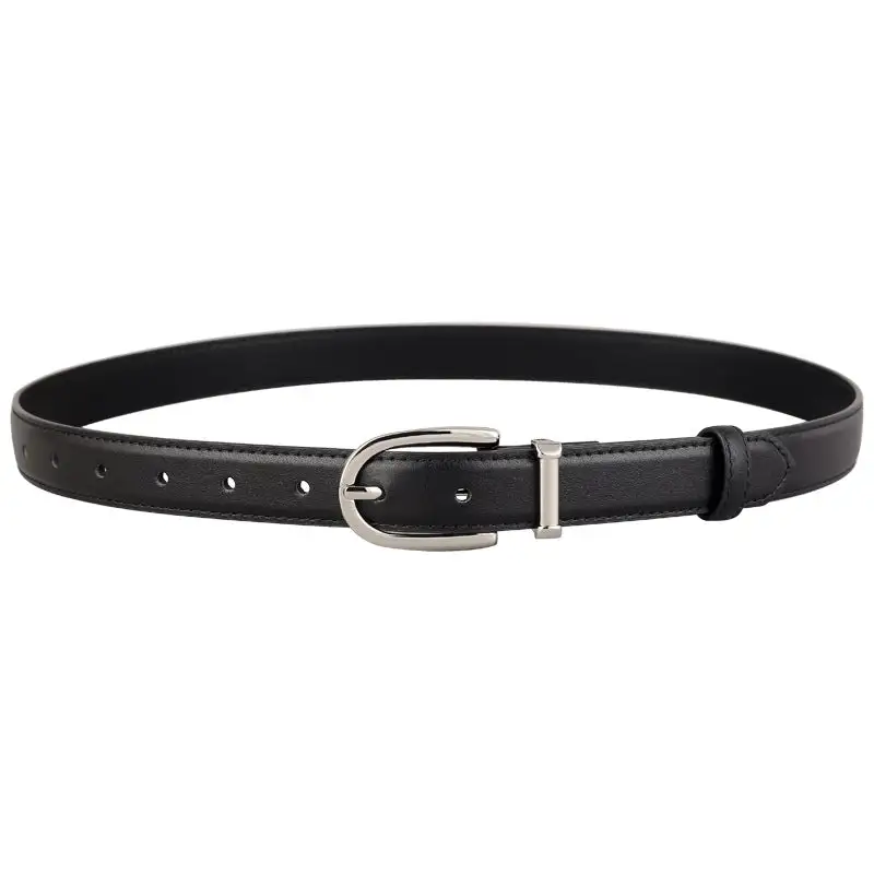 Easy Classic Leather Belt with Buckle