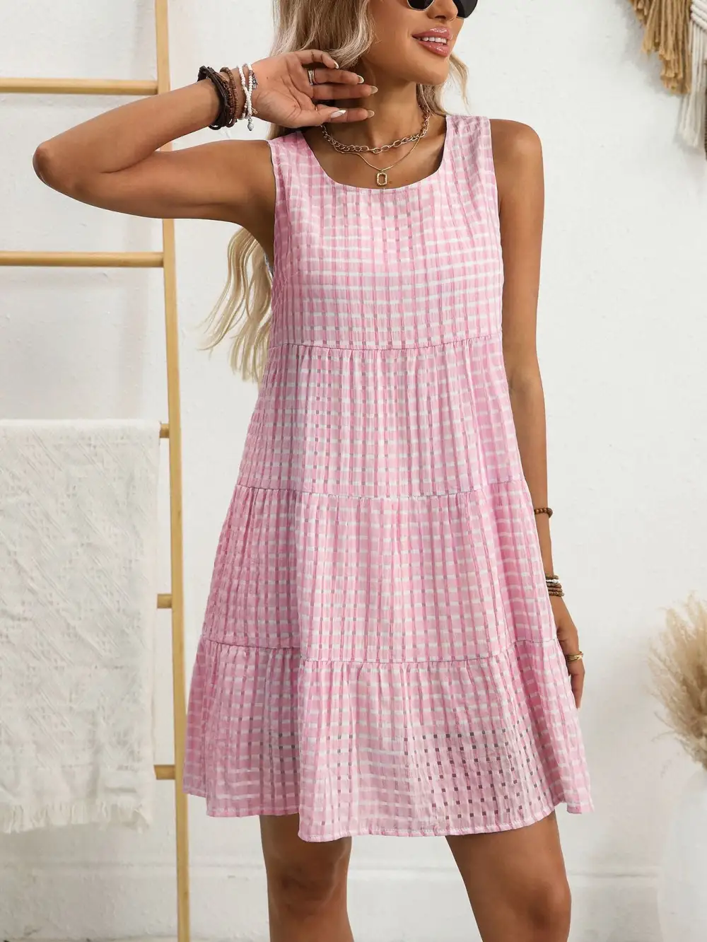 Roma Gingham Dress