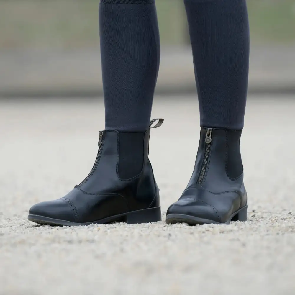 Zip Leather Paddock Boots