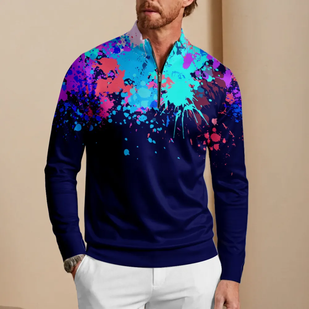 Clean Line Lightweight Long Sleeve Pullover Golf Shirt