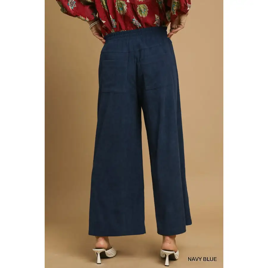 Classic Wide Leg Corduroy Pants