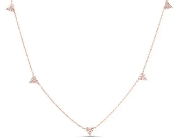 Classic Detailed Heart Diamond Necklace