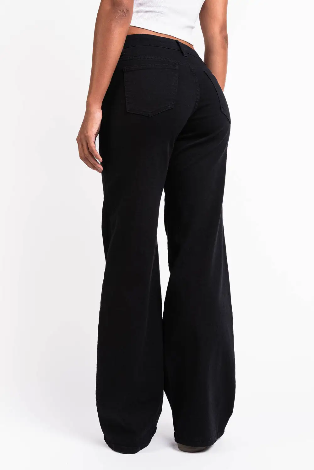 Effortless Low Rise Wide Leg Jeans
