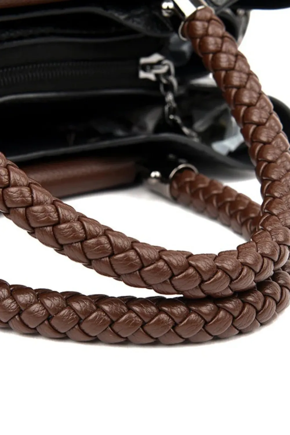 Leather Top Handle Bag
