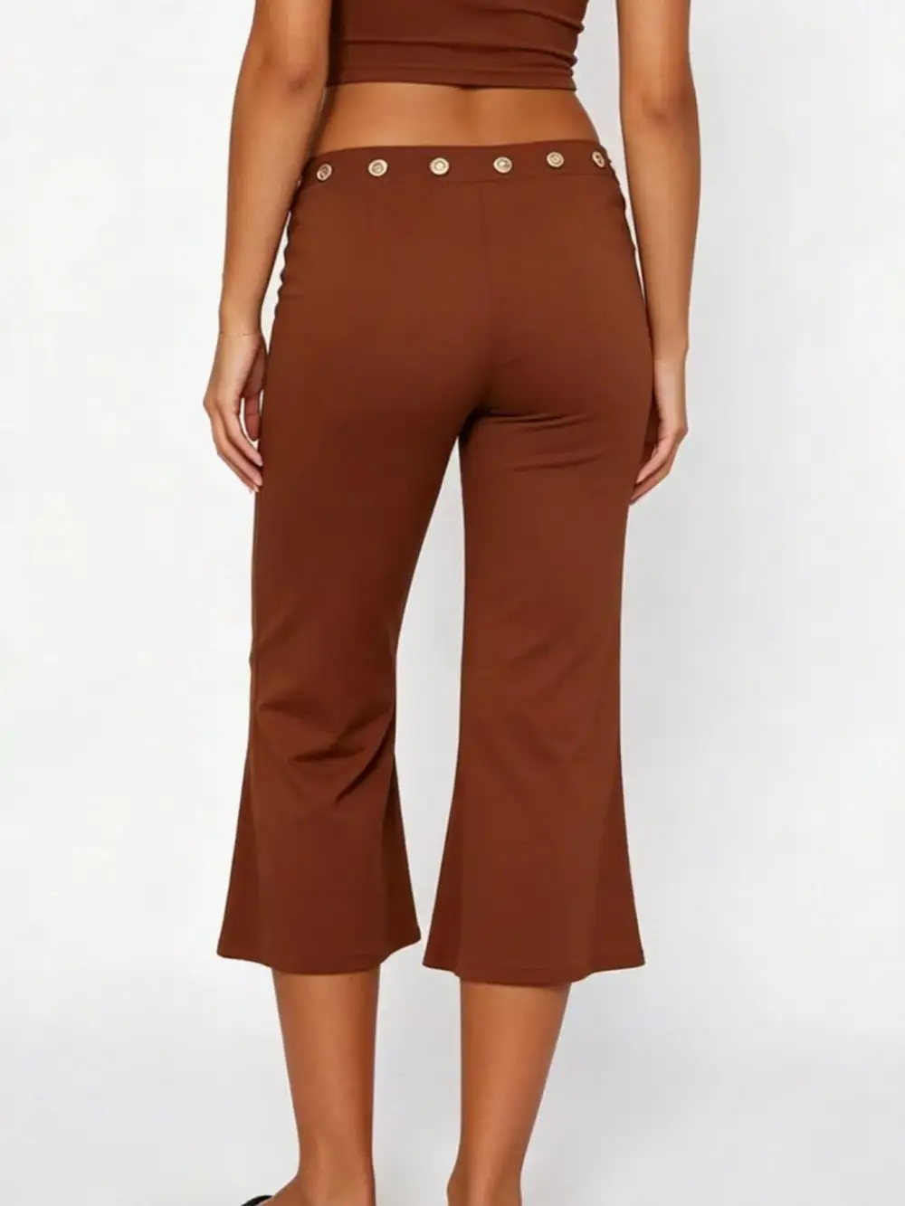 Mid Rise Capris Pants