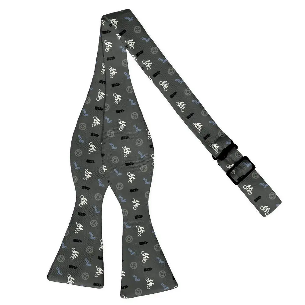 Biking with Friends Pattern Bow Tie