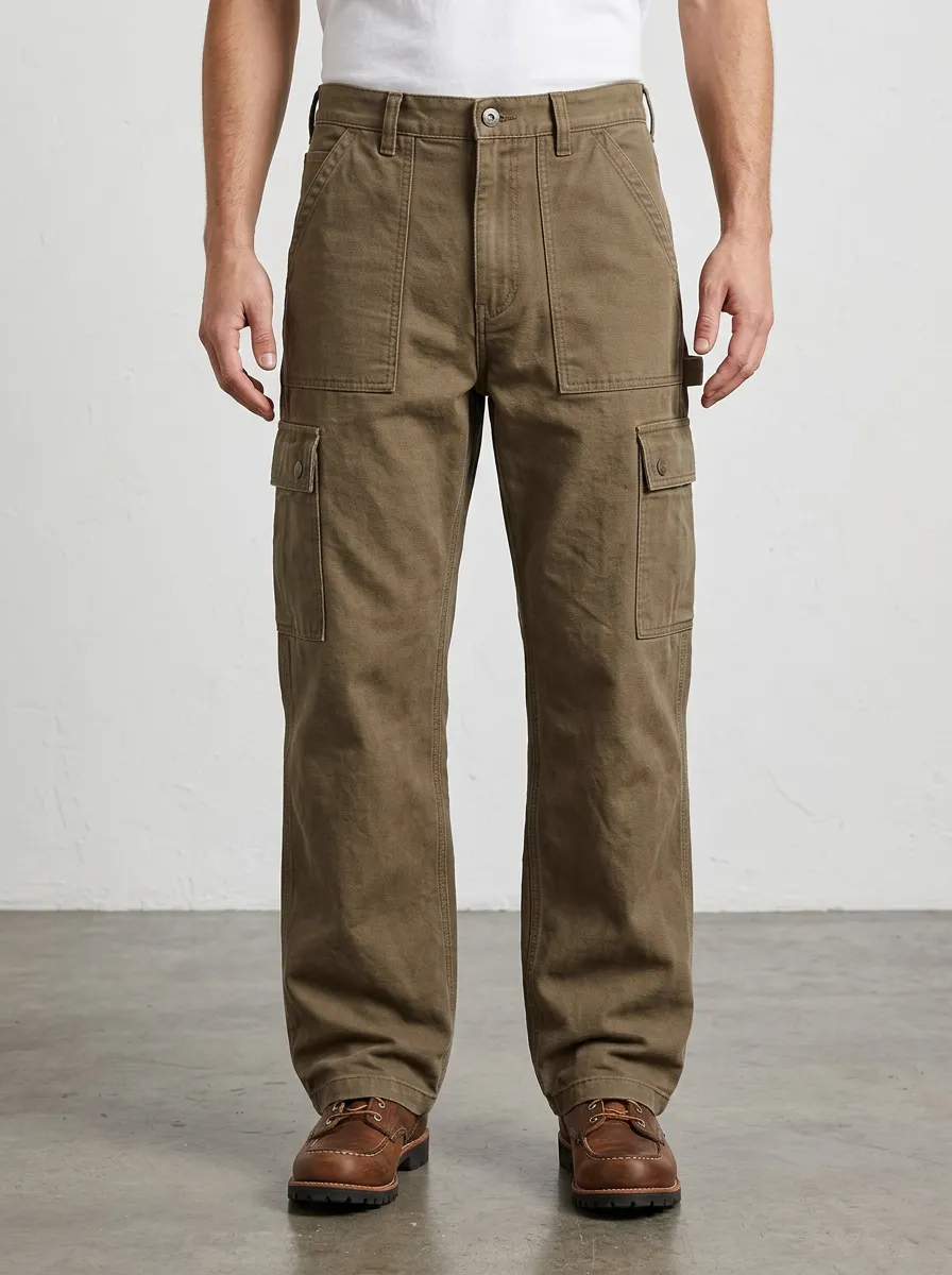 Men's Relaxed Canvas Outdoor Workwear Pants