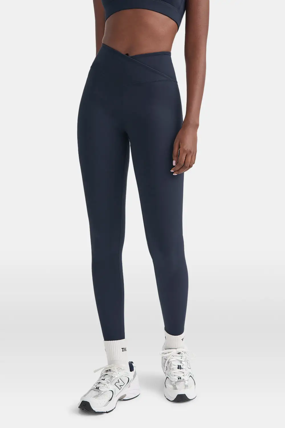 Refined Wrap Waist High Rise Leggings