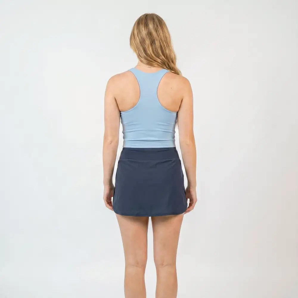 High-Waist Side-Pocket Lightweight Athletic Skort Shorts