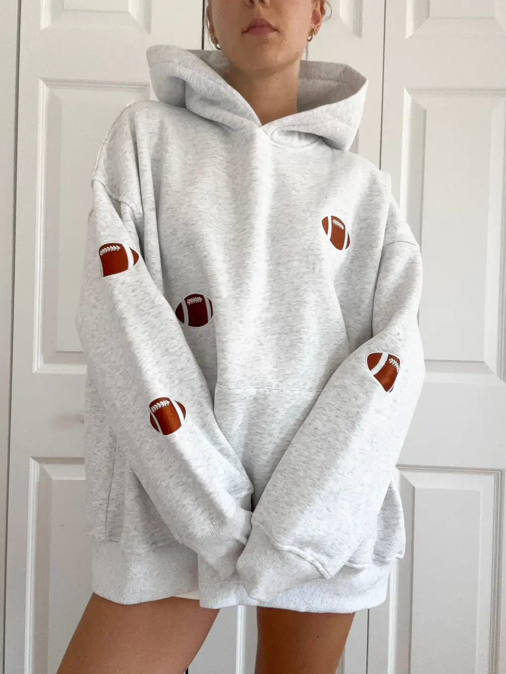 Football Embroider Hoodie