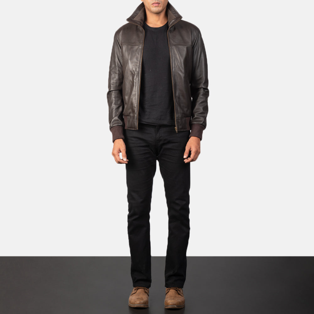 Men's Bomber Leather Jacket