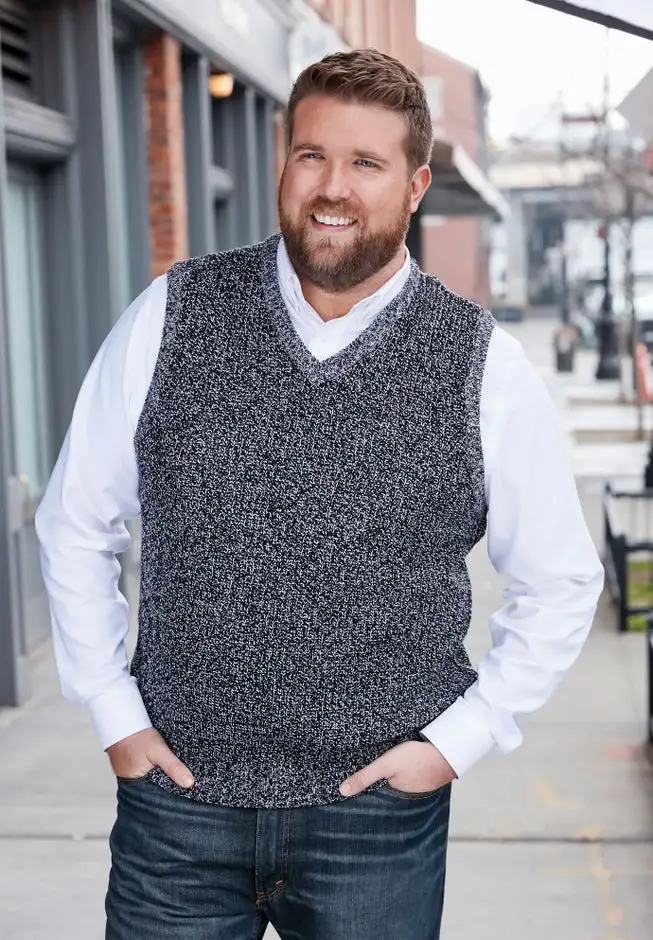 Shaker Knit V-Neck Sweater Vest