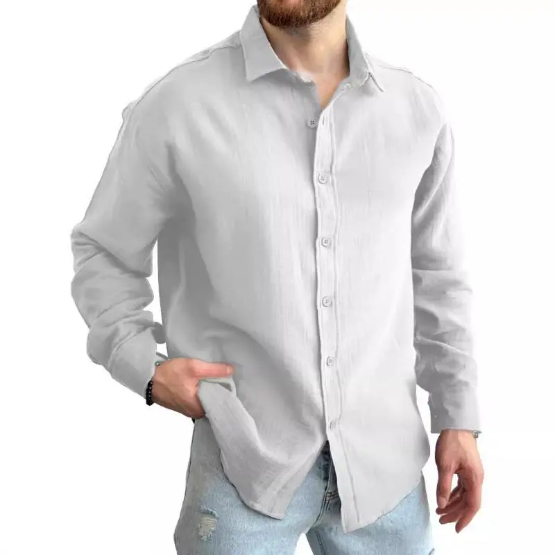Washed Work Open Collar Shirt