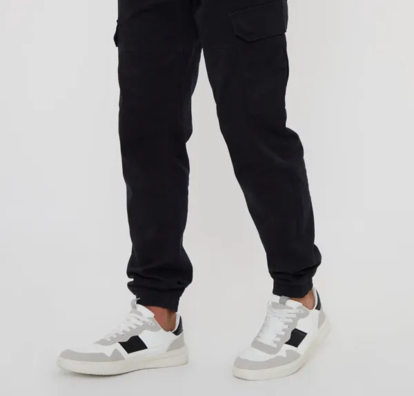 Black Jogger Style Cargo Pants