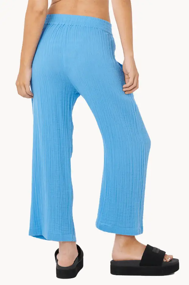 Easy Flow Cotton Cropped Pants