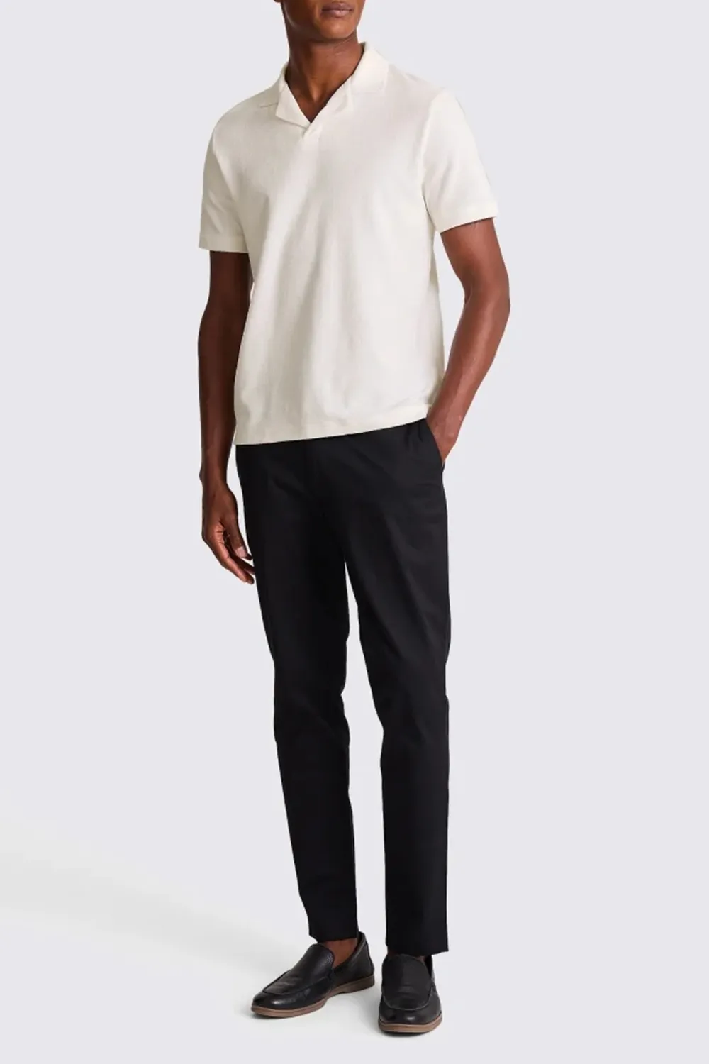 Men'sTaupe Captain-Collar Polo Shirt