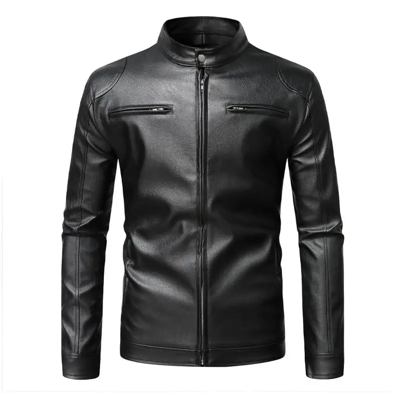 Leather Button Jacket