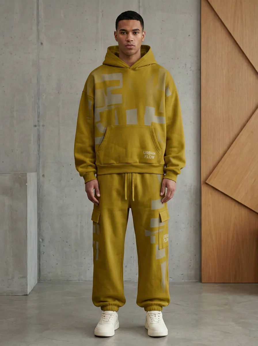 Casual Jogger Men's Two-Piece Tracksuit