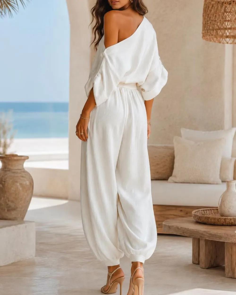 Off-Shoulder Two-Piece Set