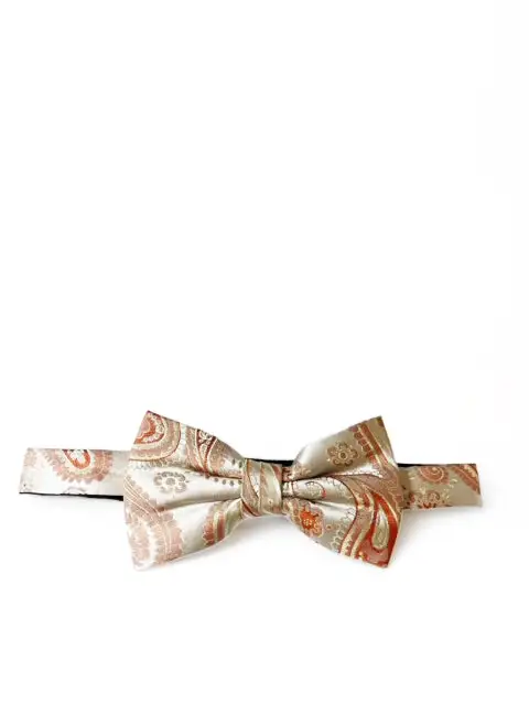 Formal Paisley Silk Bow Tie