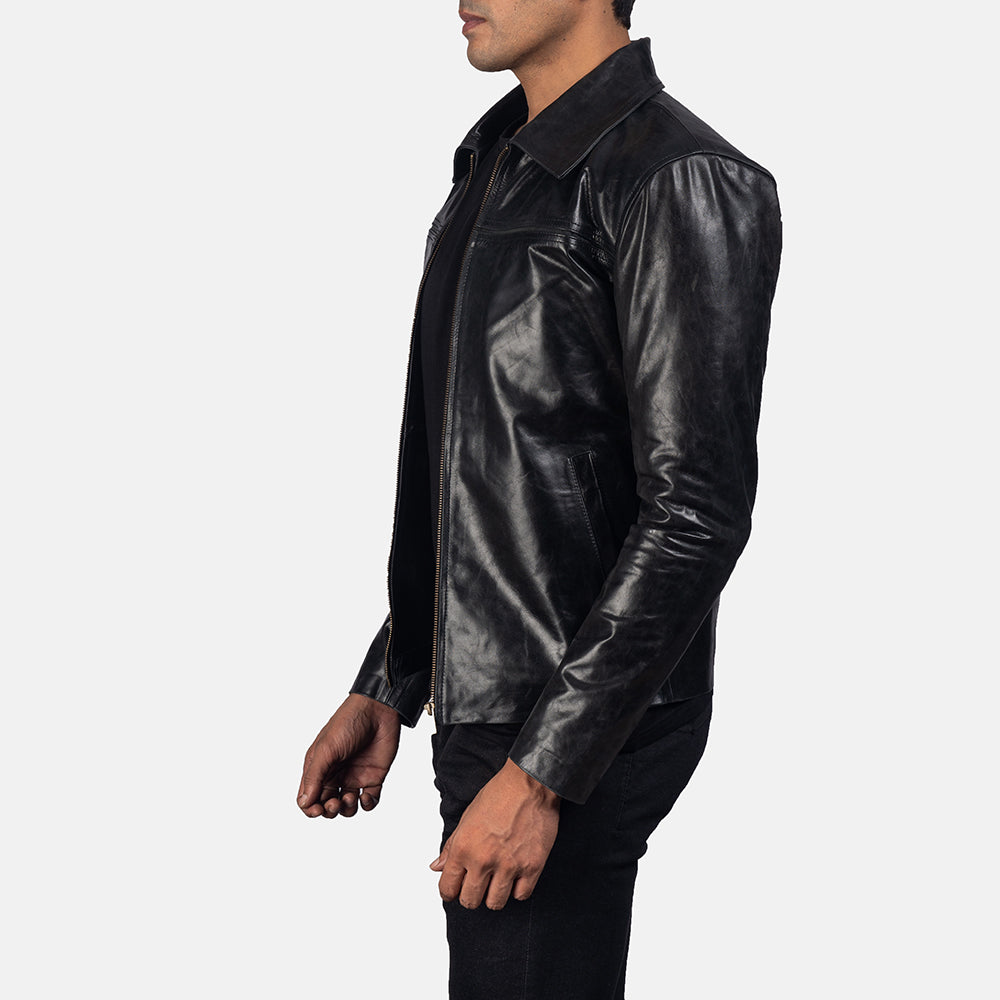 Men's Rugged Leather Jacket