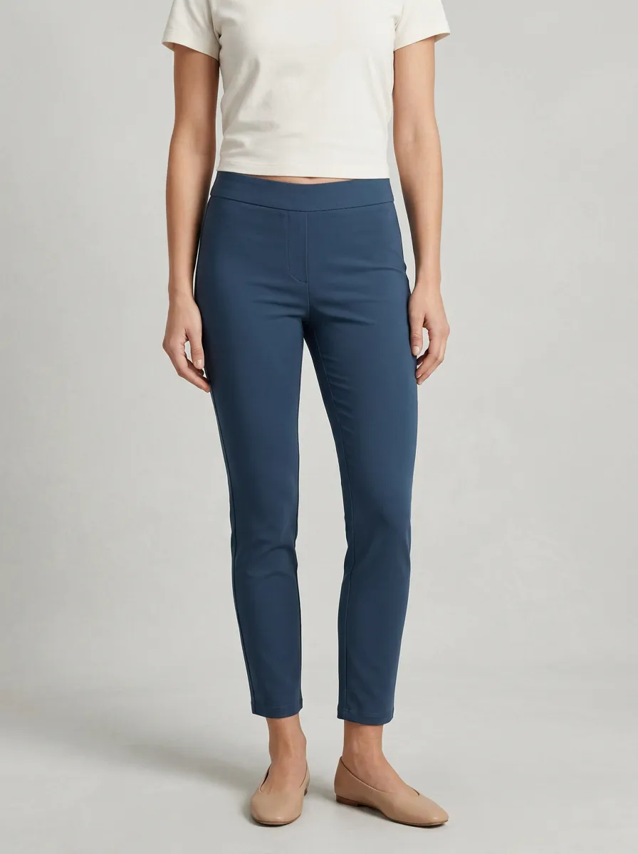 Versatile High-Stretch Mid-Rise Mid-Rise Stretch Pants