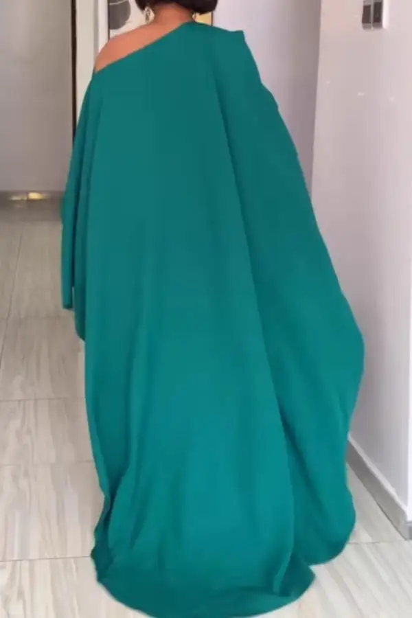 Slash Neck Cape Sleeve Jumpsuit