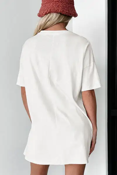 Weekend Round-Neck Short-Sleeve Cotton T-Shirt