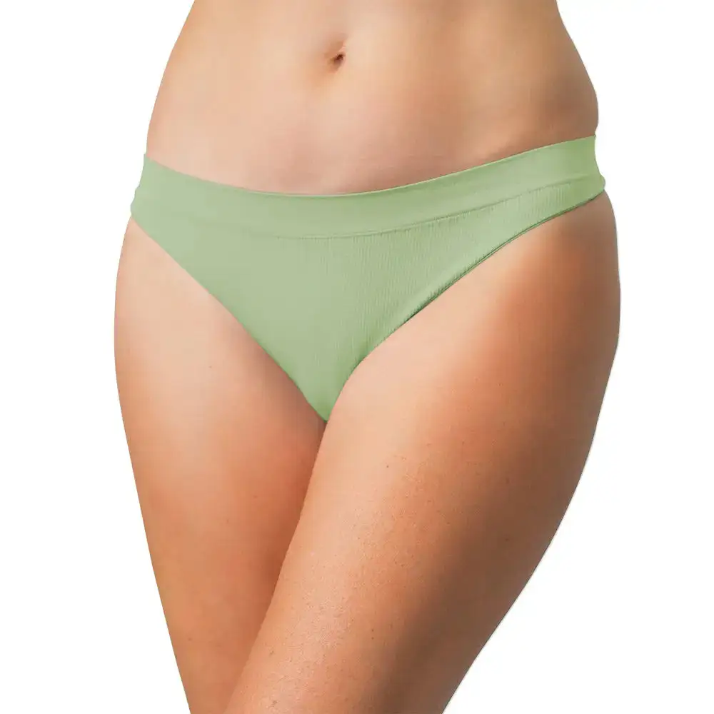 Tag-Free Ribbed Soft Thong Panty