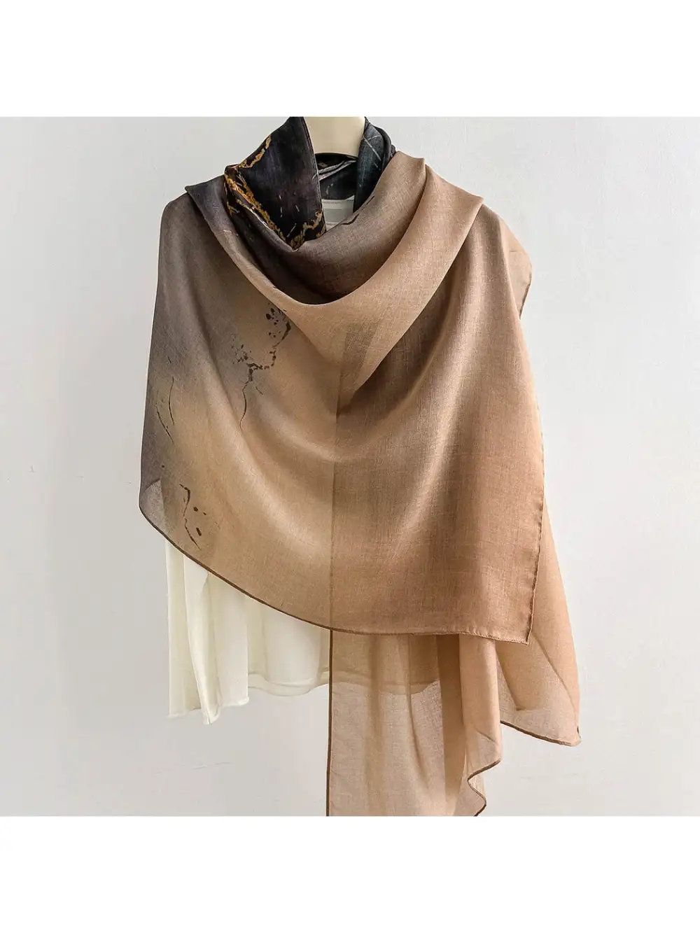 Modern Abstract Printed Summer Wrap Scarf