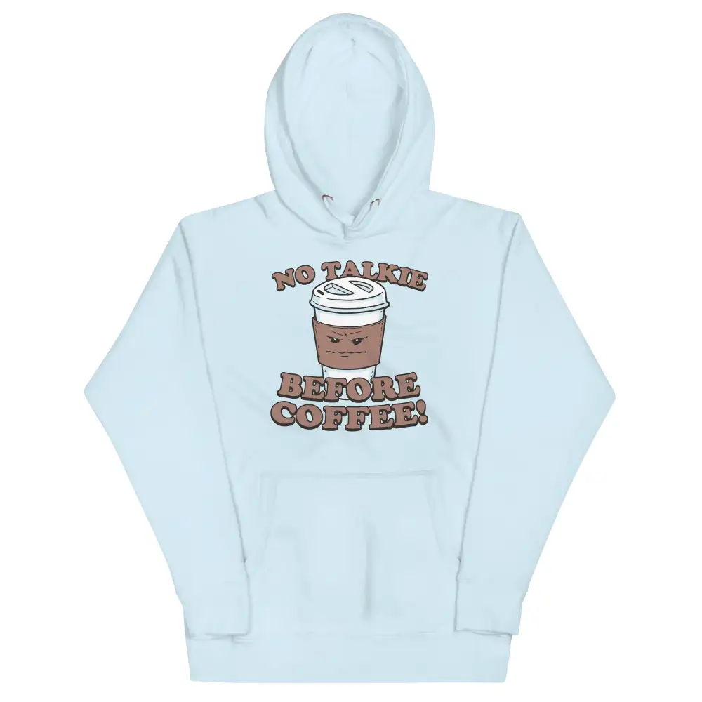 No Talkie Before Coffee Comfort Hoodie