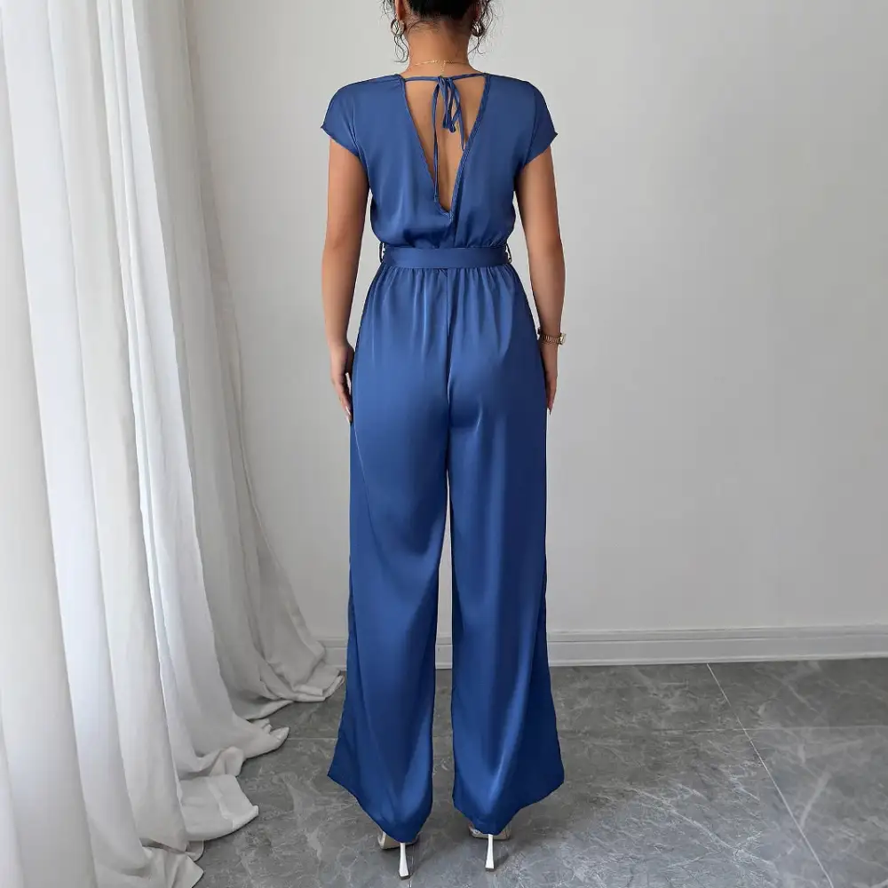 High Waist Wide Wide Leg Jumpsuit