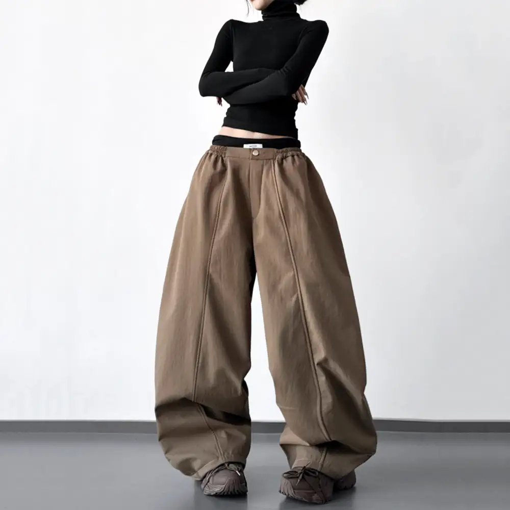Women's Versatile Wide Leg Loose Fit Pants