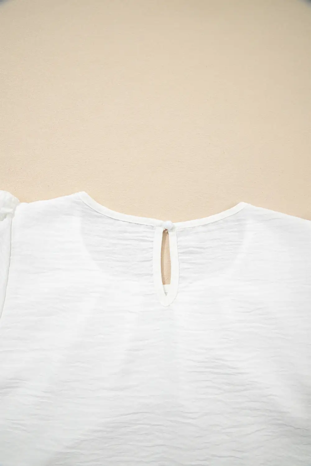 Pleated Textured Blouse