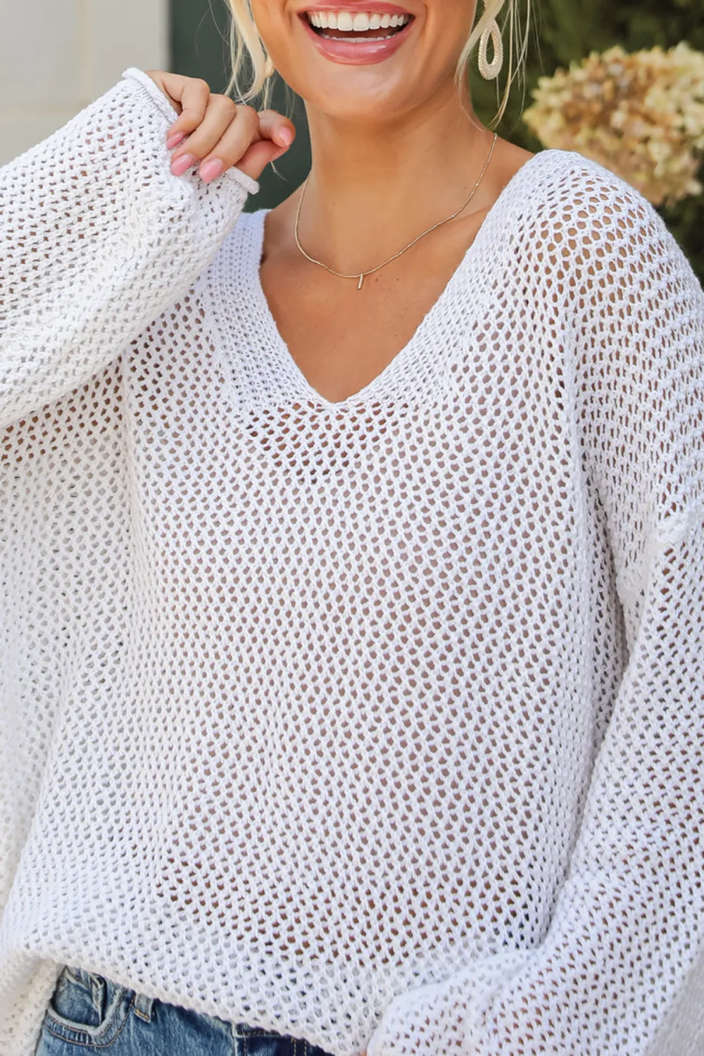 Open Knit Sweater