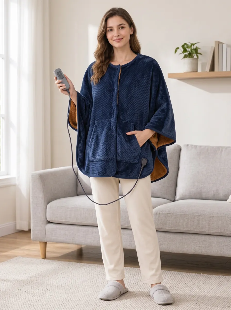 Layered Wearable Heated Blanket