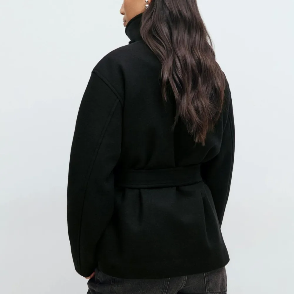 Relaxed Pearl Cascade Coat