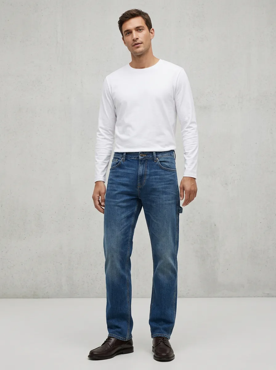 Everyday Textured Mid Jeans