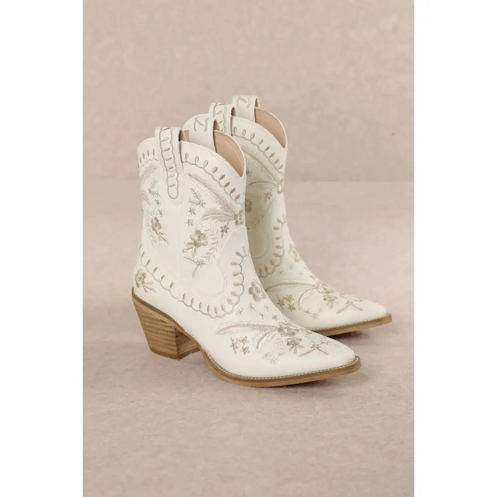 Corral Embroidered Cowgirl Ankle Bootie