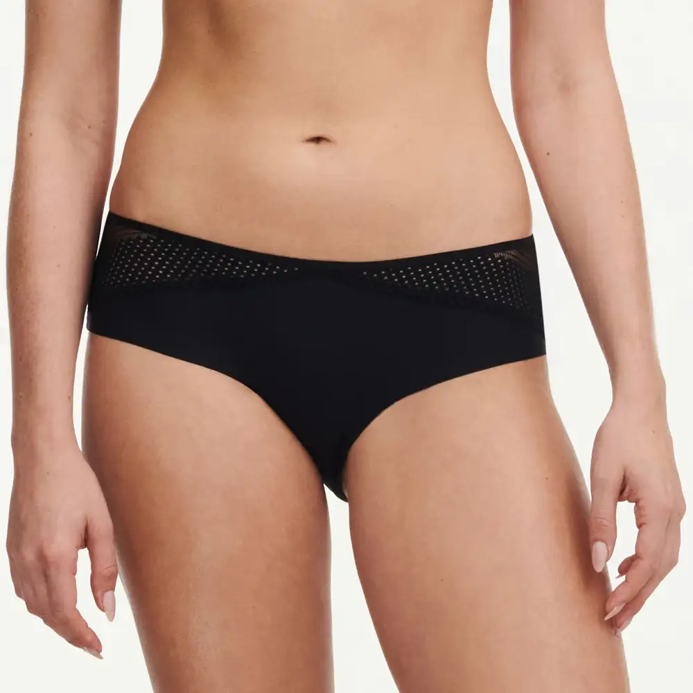 Women's Mid Rise Lace Mesh Supportive Fit Boxer Panty