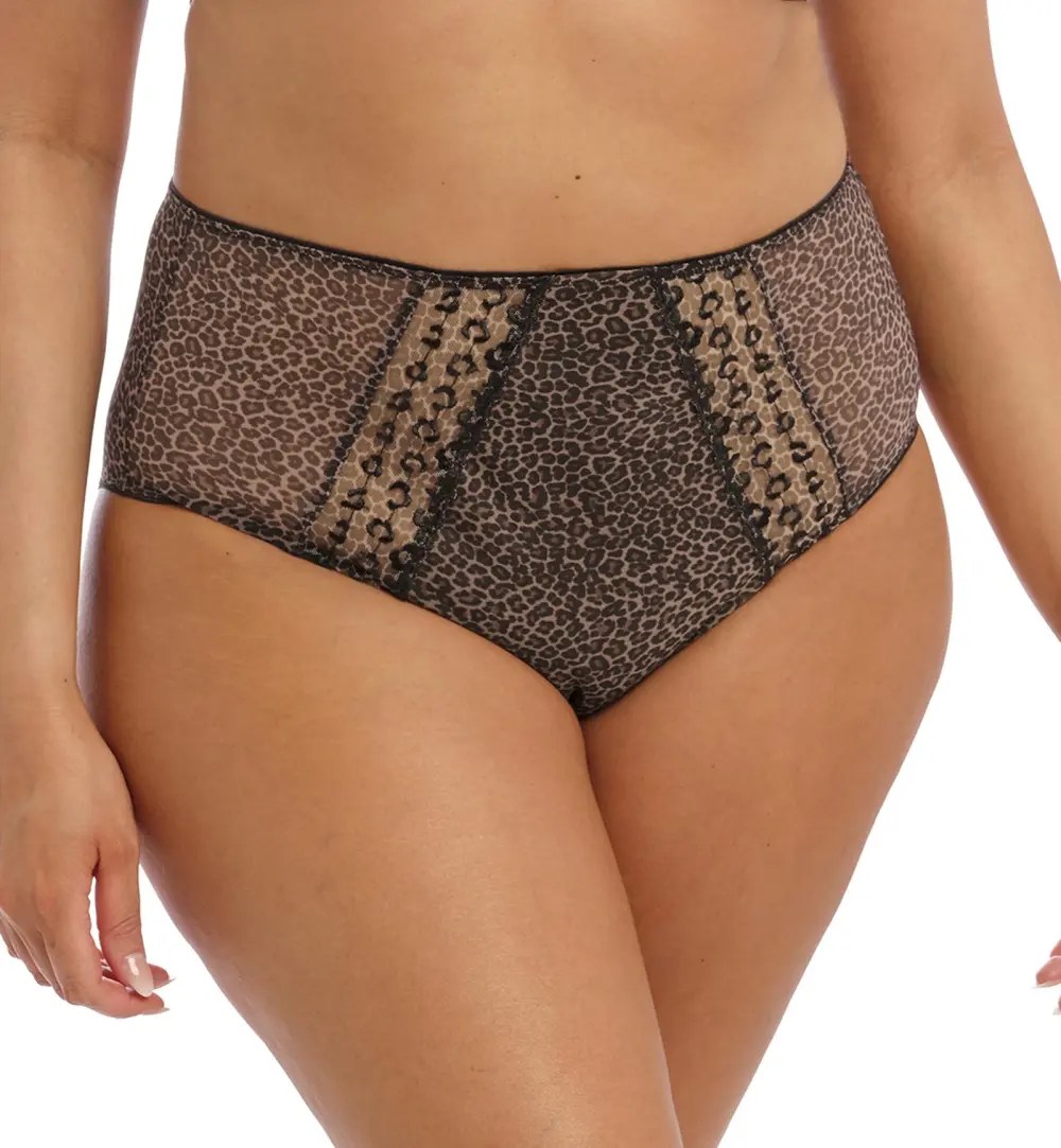 Classic High-Waist Cotton Embroidered Full-Coverage Brief Panty