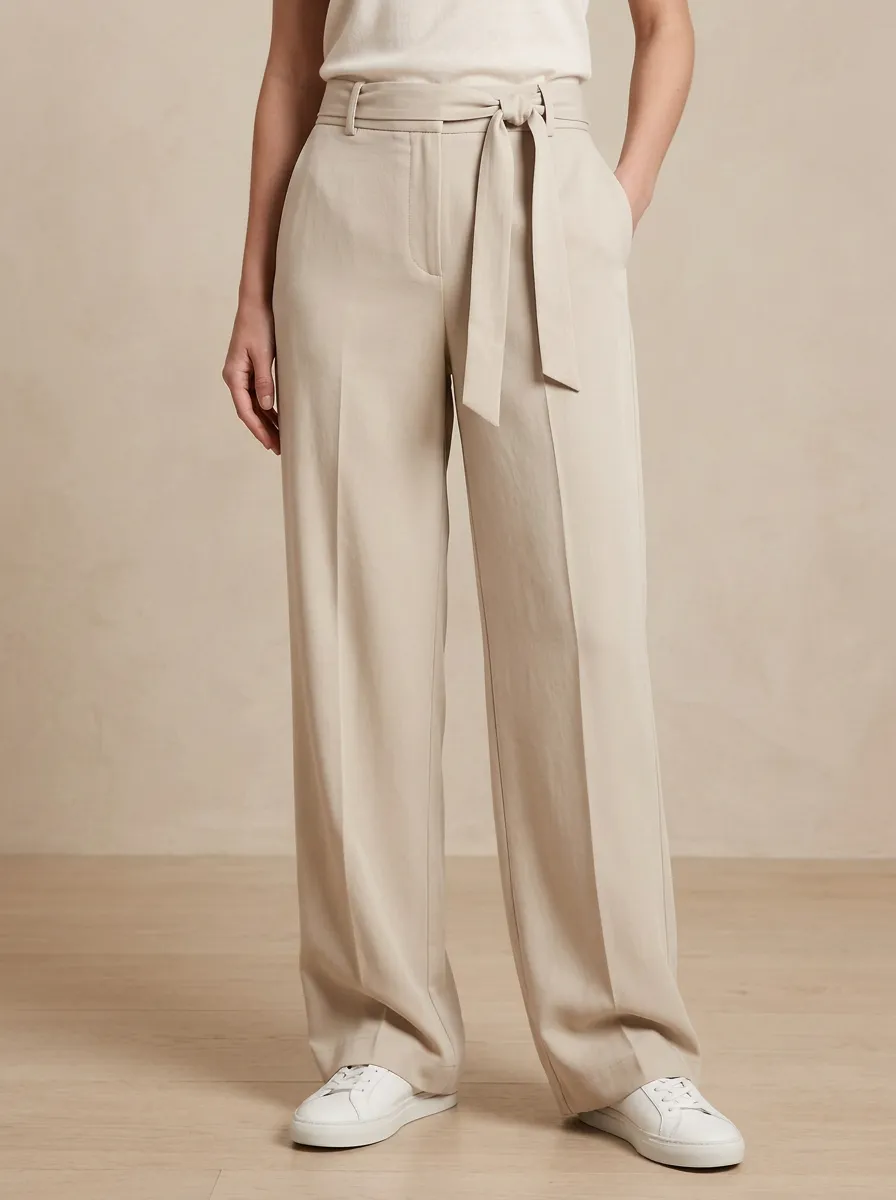 Versatile Wide-Leg High-Rise Casual Wide Leg Pants